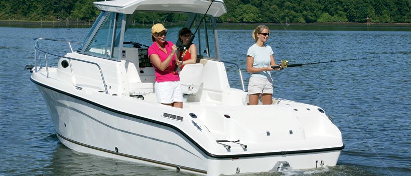 cabin boat fishing